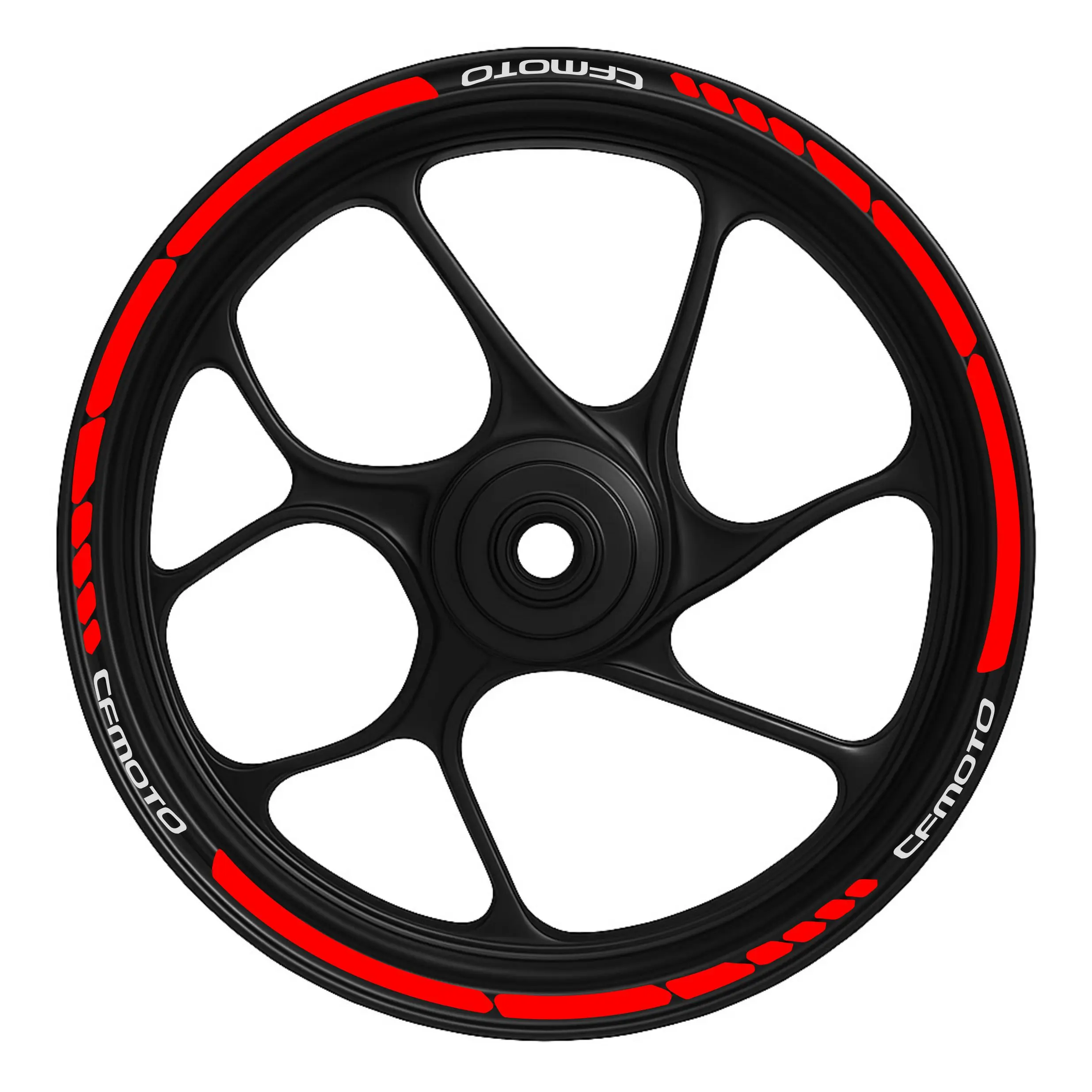 CFMOTO Dotted- KIRMIZI CFMoto Nk250 Dotted Jant Şeridi (CFMoto Yazılı) - Görsel 1