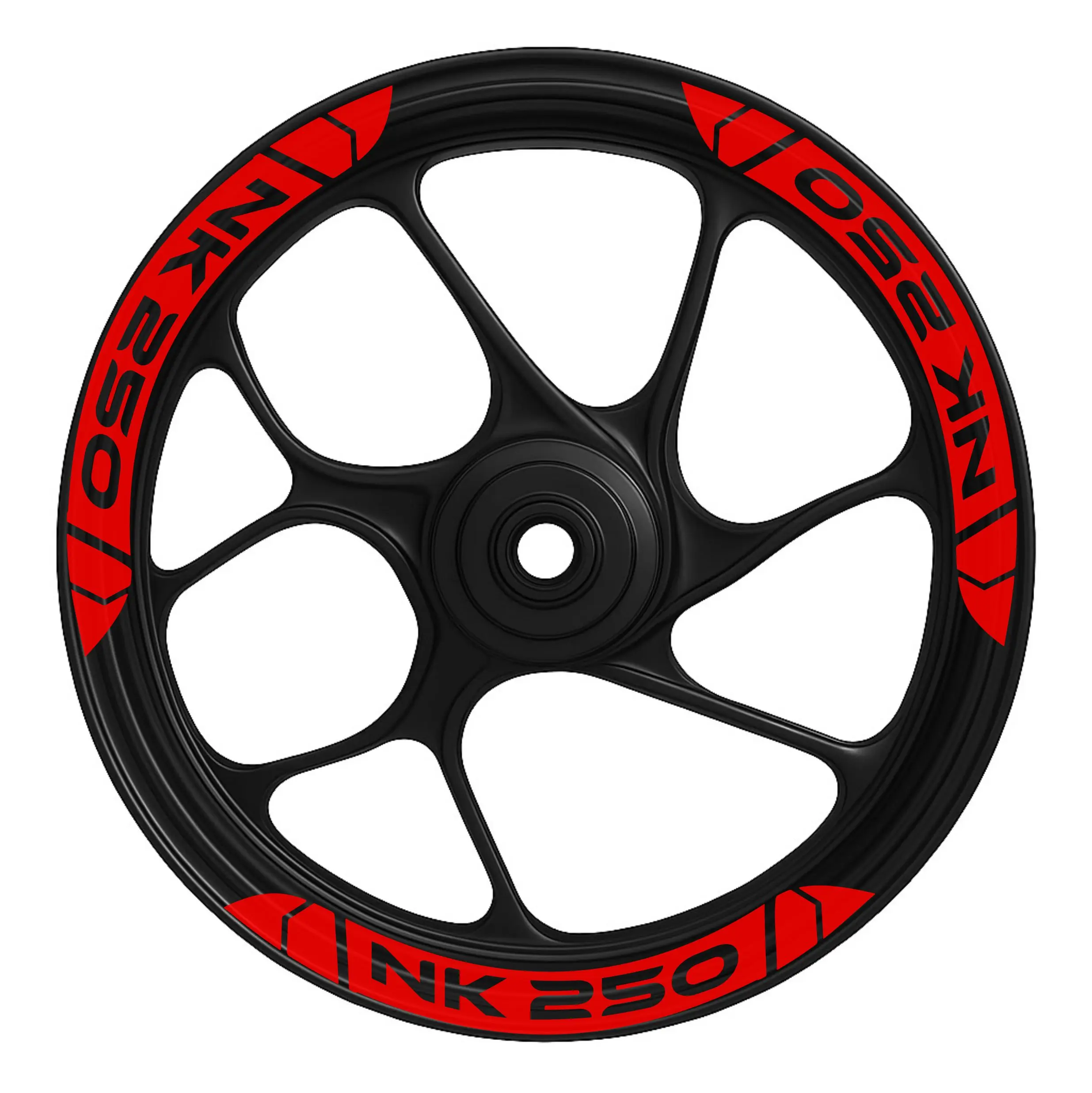 NK250 - KIRMIZI CFMoto Nk250 Jant Şeridi (Nk250 Yazılı) - Görsel 1