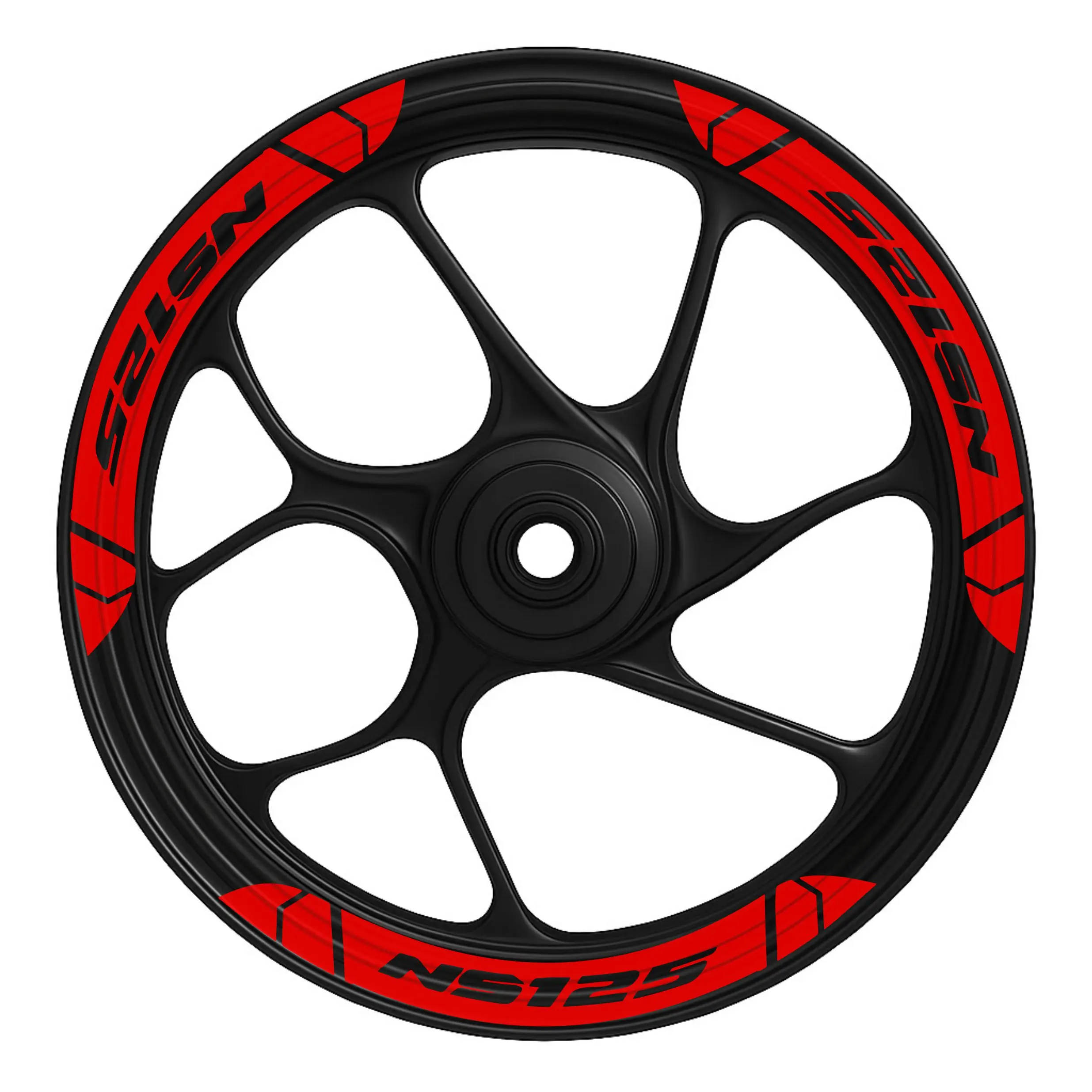 NS125 - KIRMIZI Bajaj Pulsar Ns125 Jant Şeridi (Ns125 Yazılı) - Görsel 1