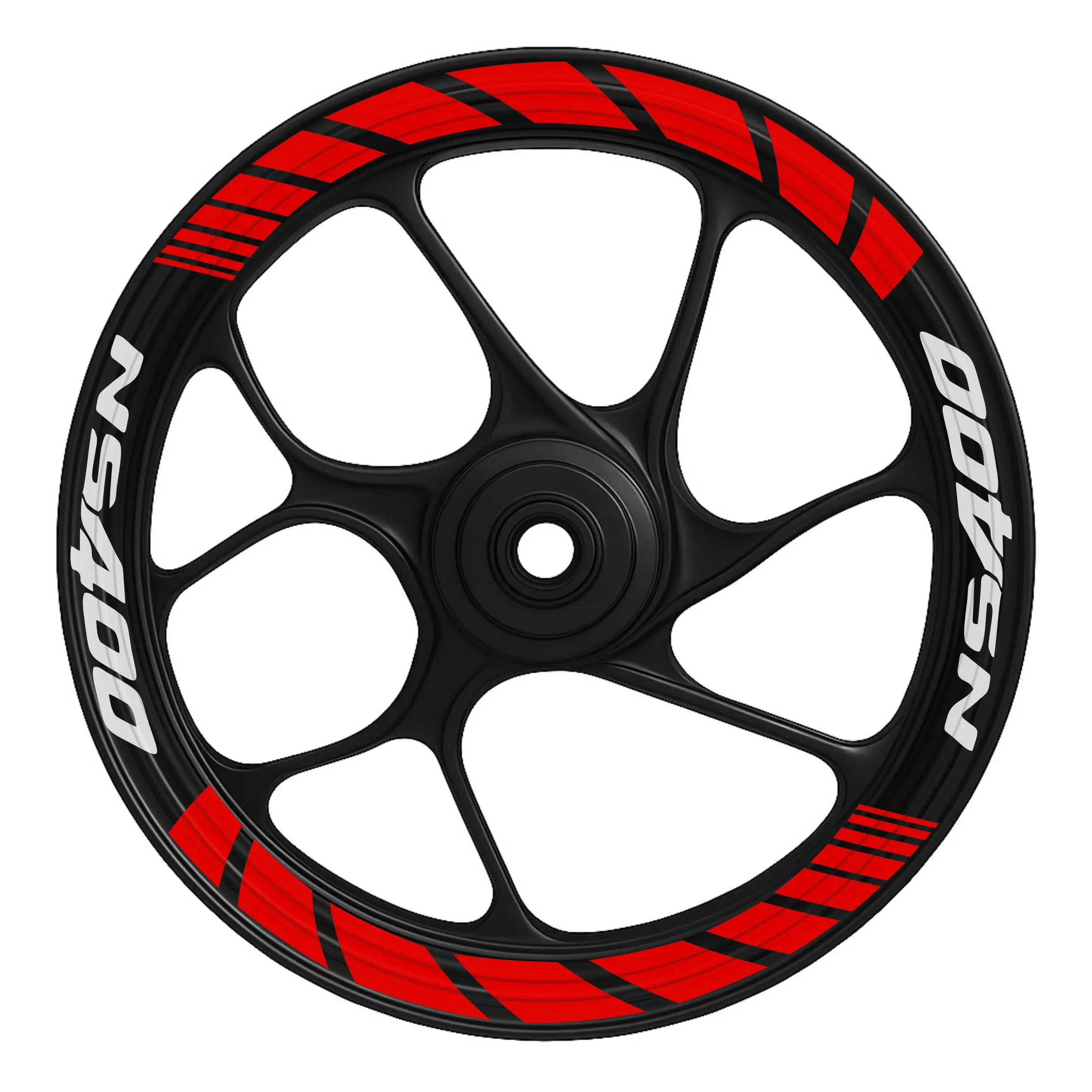 Ns400 Slash - KIRMIZI Bajaj Pulsar Ns400 Slash Jant Şeridi (Ns400 Yazılı) - Görsel 1