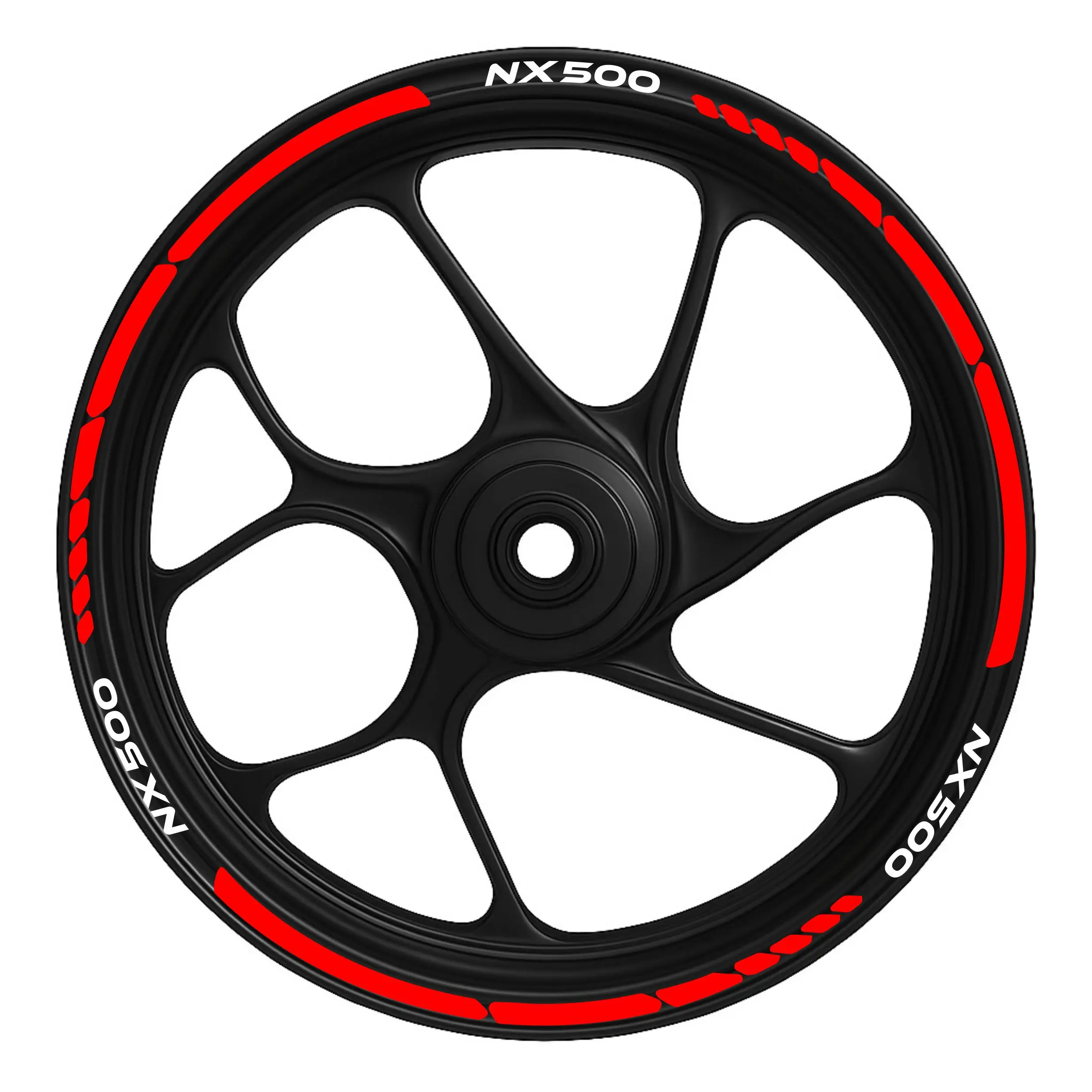 Nx500 Dotted - KIRMIZI Honda Nx500 Dotted Jant Şeridi (Nx500 Yazılı) - Görsel 1