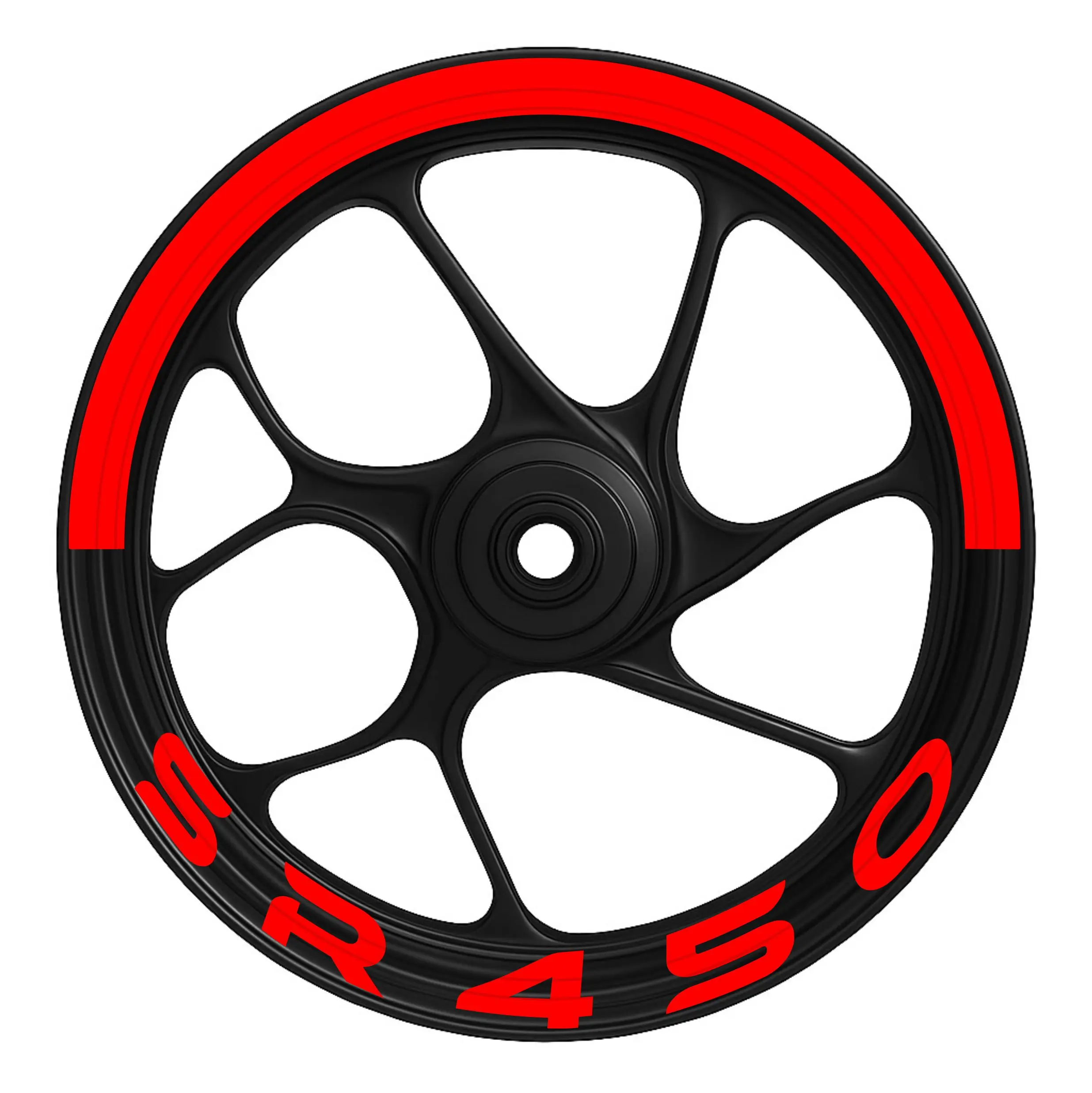 Sr450 Yarım - KIRMIZI CFMoto Sr450 Yarım Jant Şeridi (Sr450 Yazılı) - Görsel 1