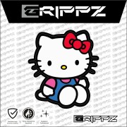 Hello Kitty Oturan Figür Sticker